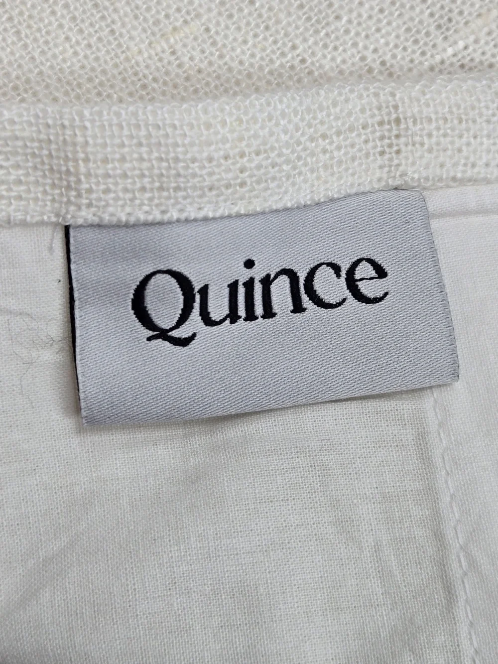 NWT QUINCE Set Of 2 48x96 Heavyweight European Linen Curtains White 9957